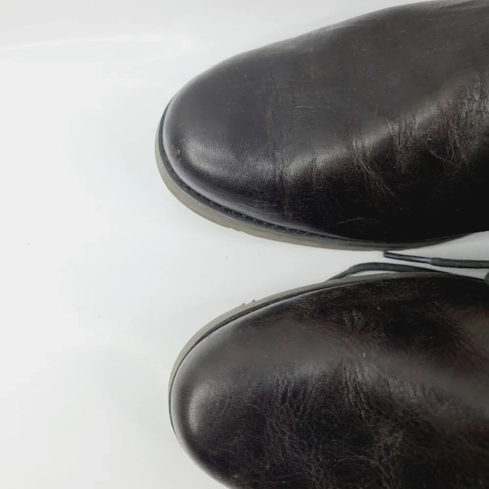 Timberland Men's Black Yorkdale A24AZ Leather Lace Up Ankle Chukka Boot Size 12